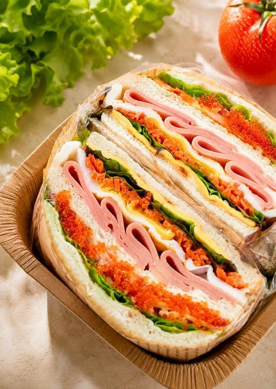Sandwiches from the café's menu