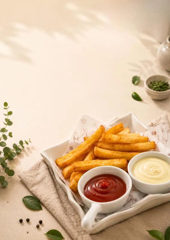 Chickpea fries with Japanese-style sesame sauce
